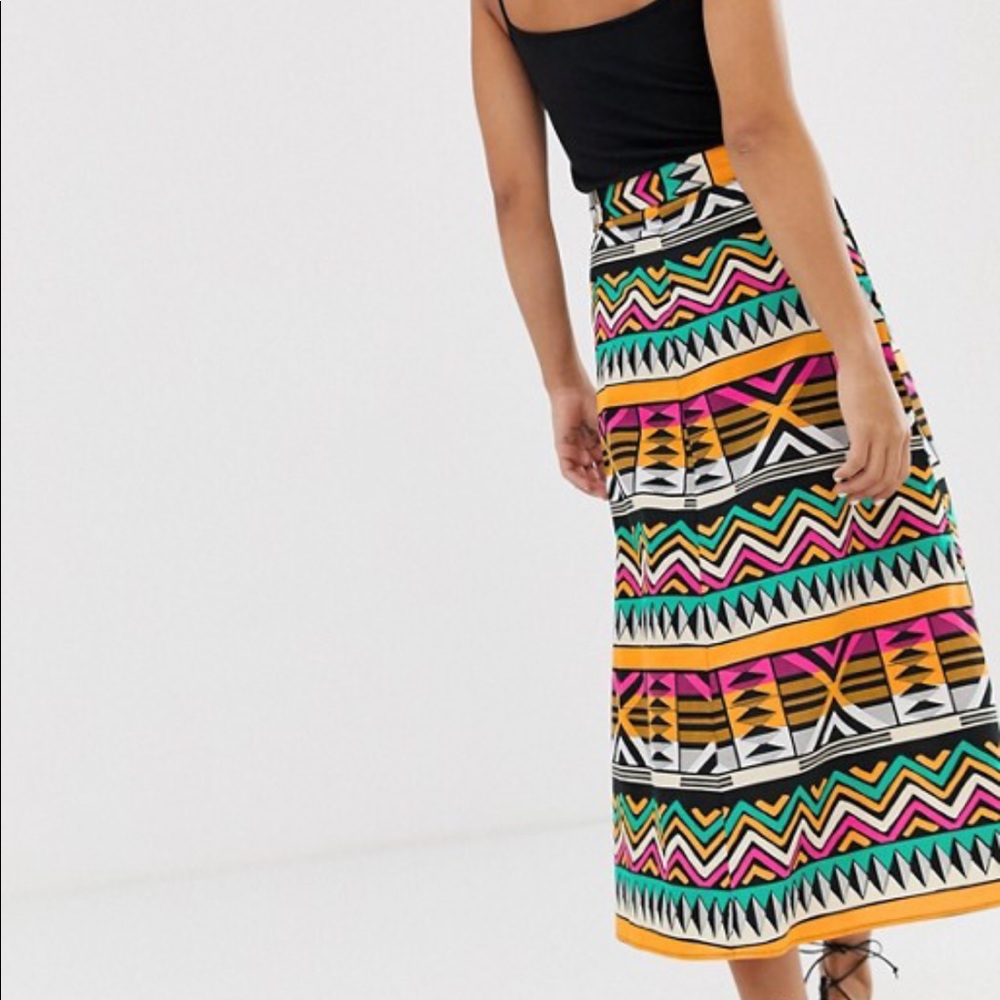 & Other Stories Multicolor Patterned Skirt - image 3